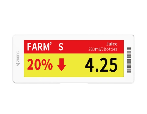 ZKC59B | ESL con display grafico EPD a matrice di punti da 5.9''
