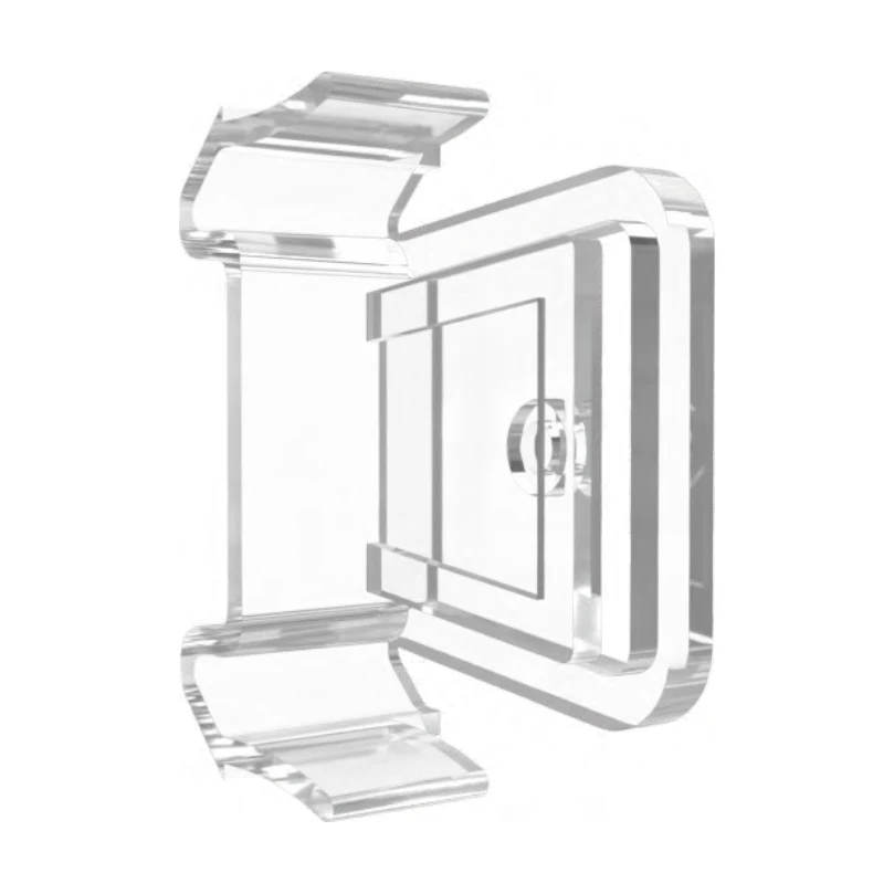 Promo card holder (wobbler clip) for rails