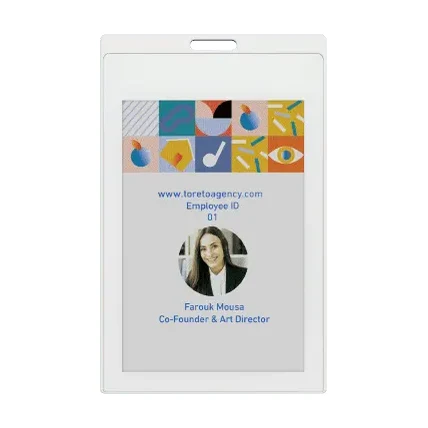 ZKC40E | 4.0'' Dot-Matrix Full-Color E-Paper Electronic Badge